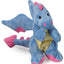goDog Dragons with Chew Guard Technology Tough Plush Dog Toy Periwinkle Small
