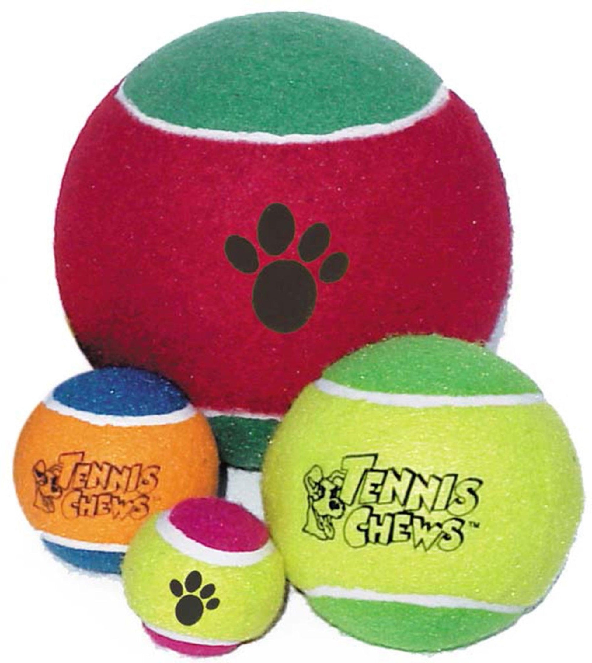 Mammoth Pet Products Tennis Ball Dog Toy Assorted Extra-Large 6 in