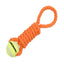 Mammoth Pet Products Twister Pull Tug w-Ball Dog Toy Orange; 1ea-SM; 10 in