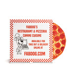 Fabdog Dog Super Squeaker Pizza 10"