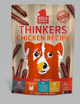 Plato Dog Treats Thinkers Chicken Sticks 10Oz