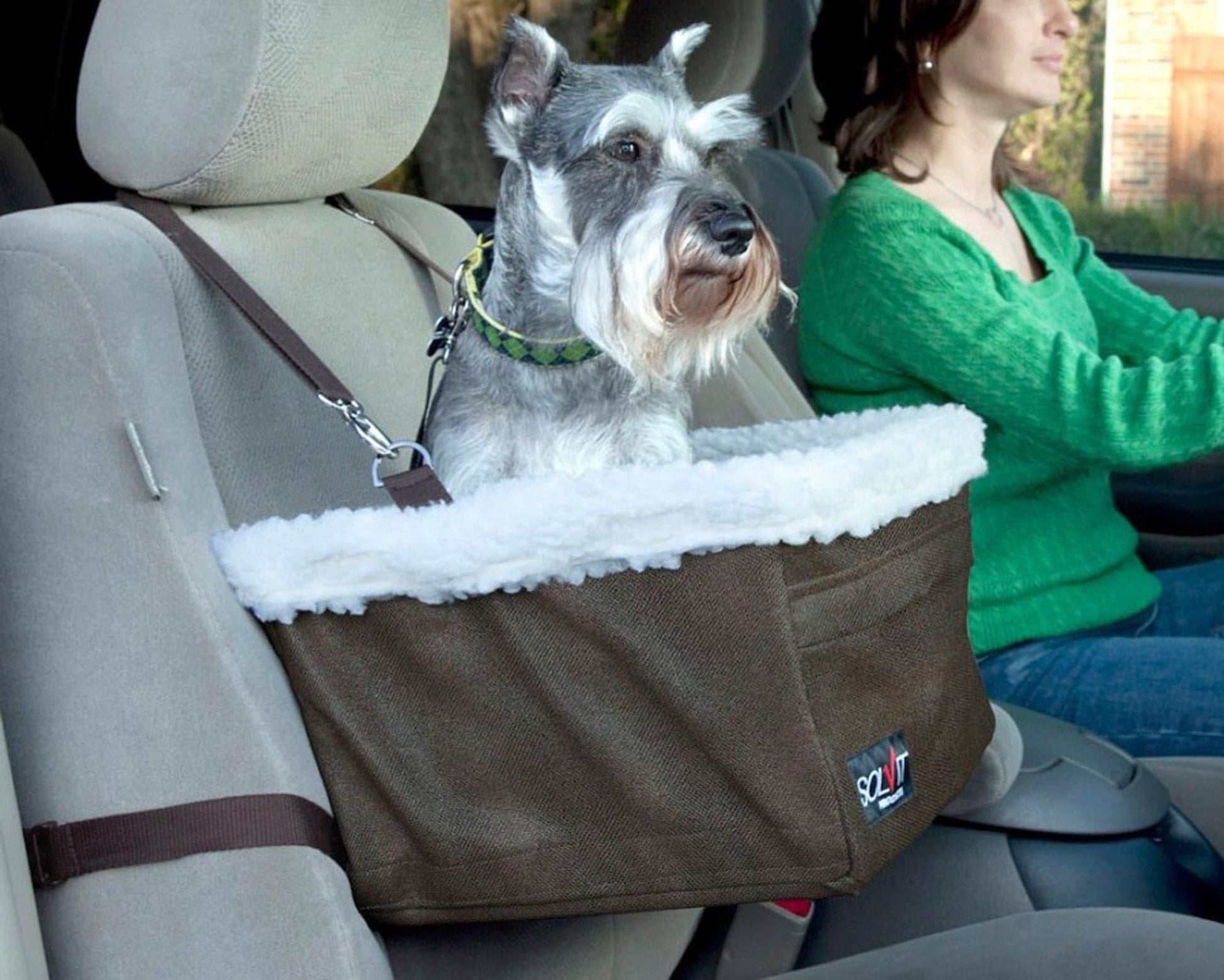 Solvit Products Standard Dog Booster Seat Brown Large (Standard)
