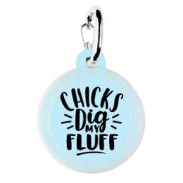 Chicks Dig Fluff Tag Charm: Assorted.