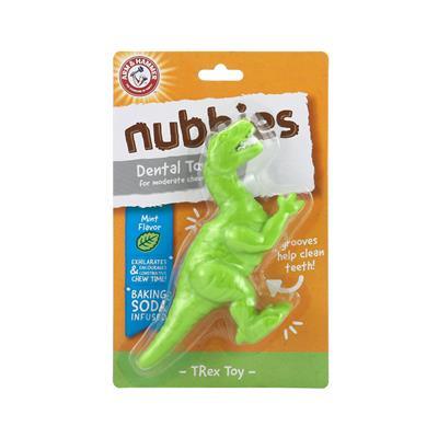 Arm and Hammer Nubbies T-Rex Dental Toy for Dogs - Mint.