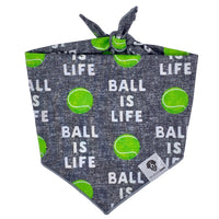 Ball is Life Dog Bandana, Large.