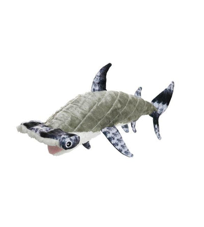 Mighty Hammerhead Shark Plush Dog Toy.